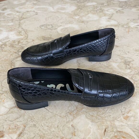 Circus by Sam Edelman Hannon Croc Embossed Penny Loafers - Picture 4 of 13